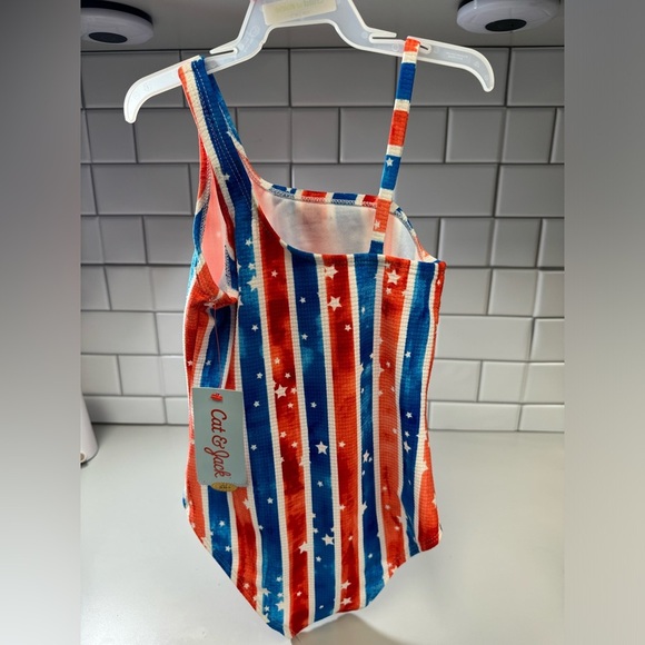 Fourth Of July Kids One Piece Swimsuit - Picture 2 of 3